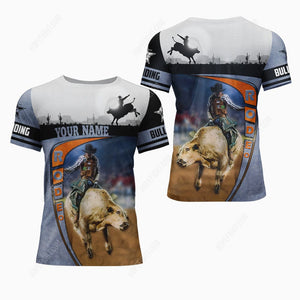 Custom Bull Riding Shirt, Gift For Bull Riding Lover, All Over Printed