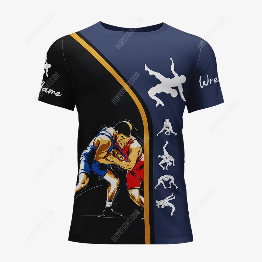 Wrestling Love Shirt, Wrestling Shirt Gift, All Over Printed