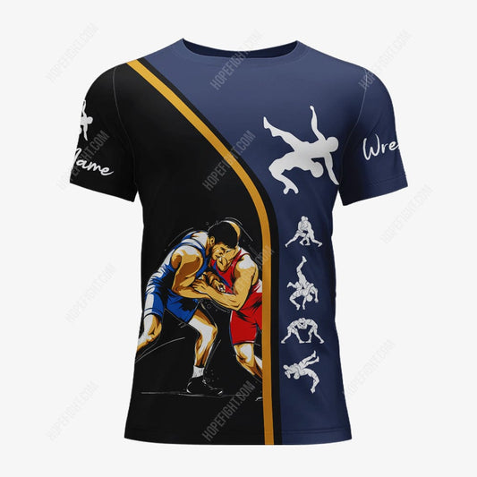 Wrestling Love Shirt, Wrestling Shirt Gift, All Over Printed