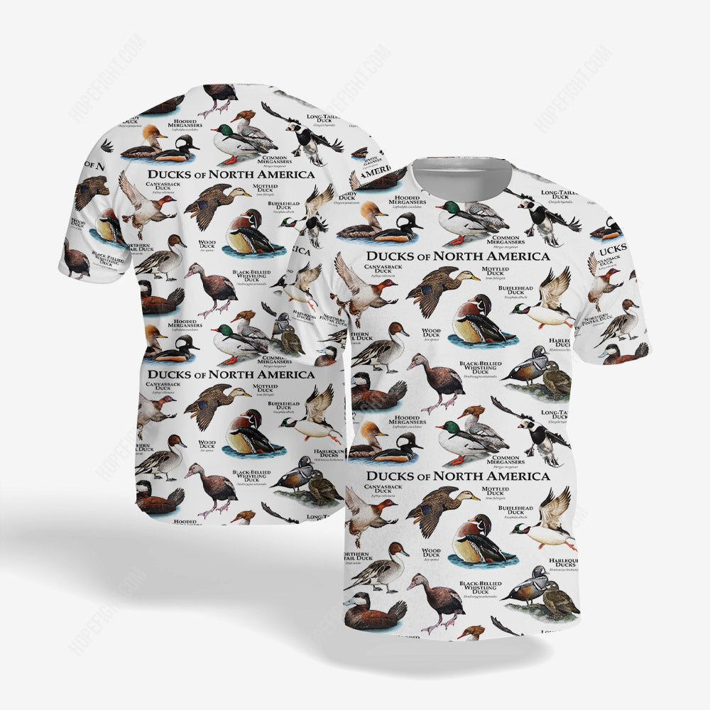 Duck Love Shirt, Duck Shirt Gift, All Over Printed