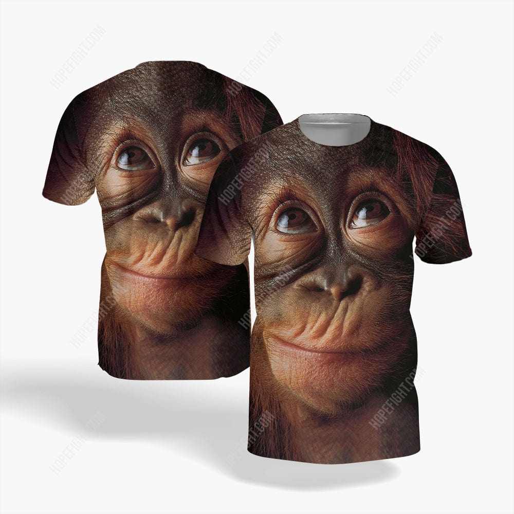 Monkey Shirt, All Over Printed