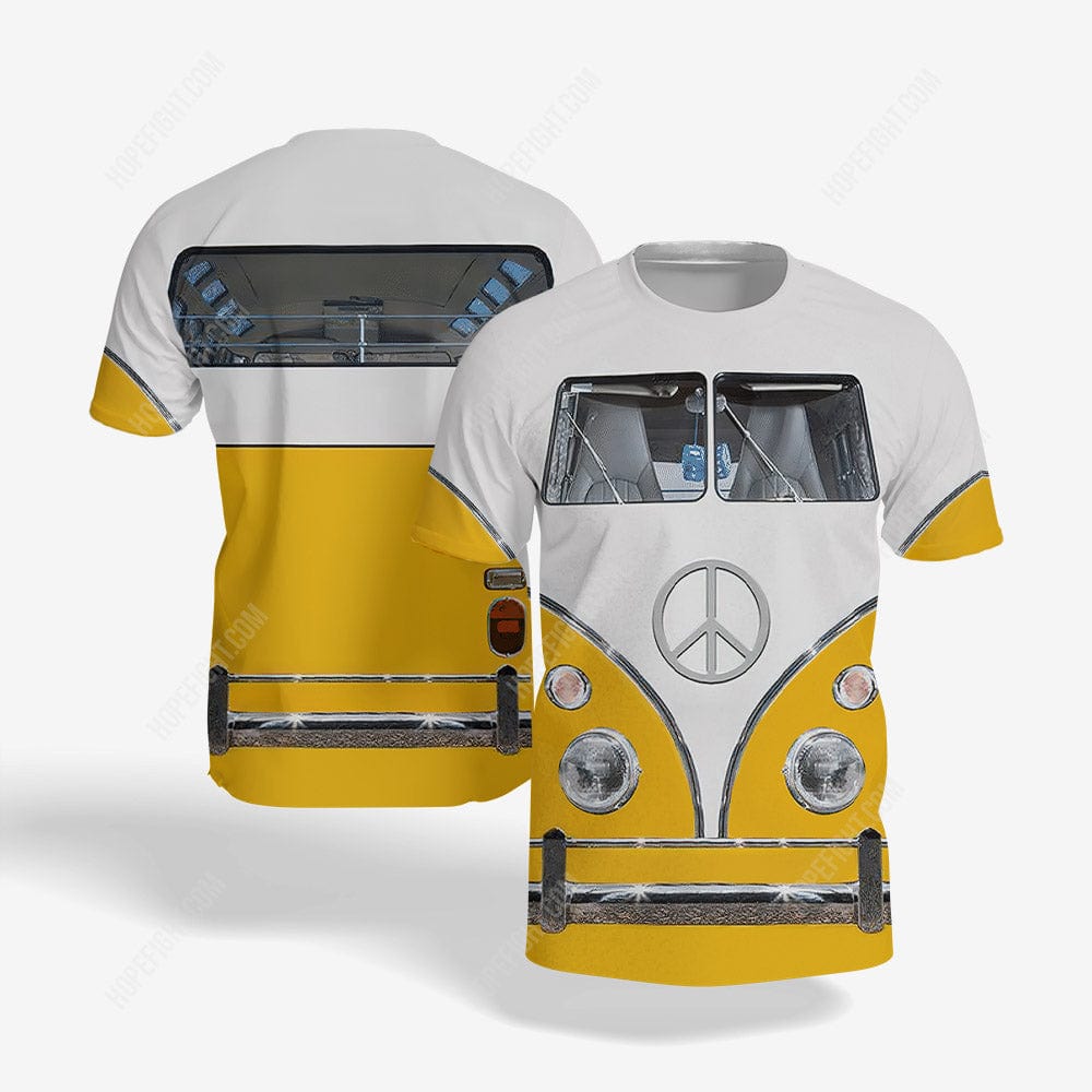 Hippie Bus Shirt, Hippie Bus Shirt Gift, All Over Printed