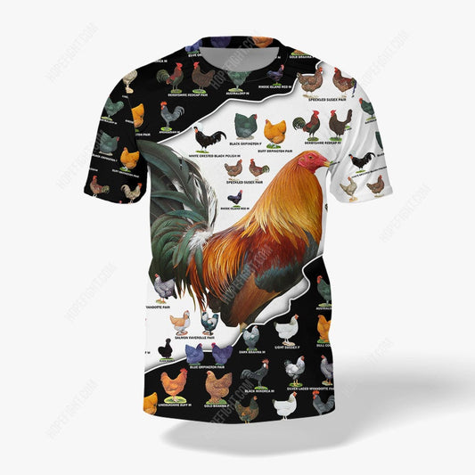 Rooster Shirt, Gift For Chicken Lover, All Over Printed
