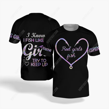Reel Girls Fish Shirt, Gift For Fish Lover, All Over Printed