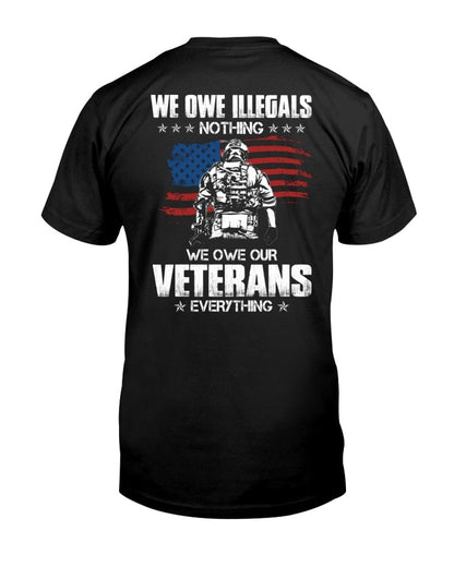 Les debemos todo a nuestros veteranos: hermosa camiseta para veteranos