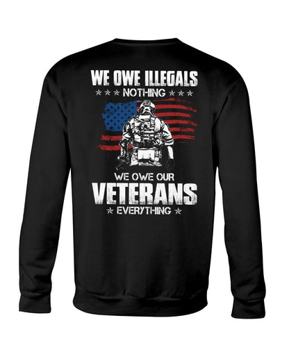 Les debemos todo a nuestros veteranos: hermosa camiseta para veteranos