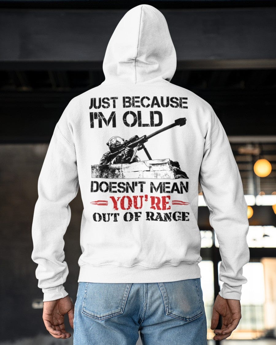 Camisetas de veteranos, solo porque soy viejo no significa que estés fuera de rango