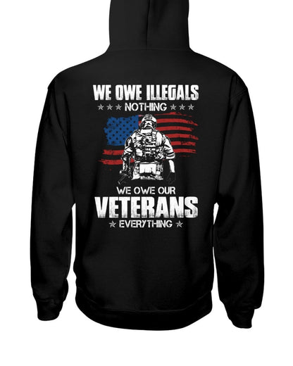 Les debemos todo a nuestros veteranos: hermosa camiseta para veteranos