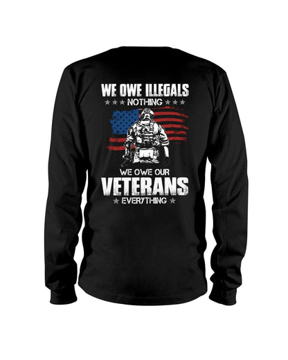 Les debemos todo a nuestros veteranos: hermosa camiseta para veteranos