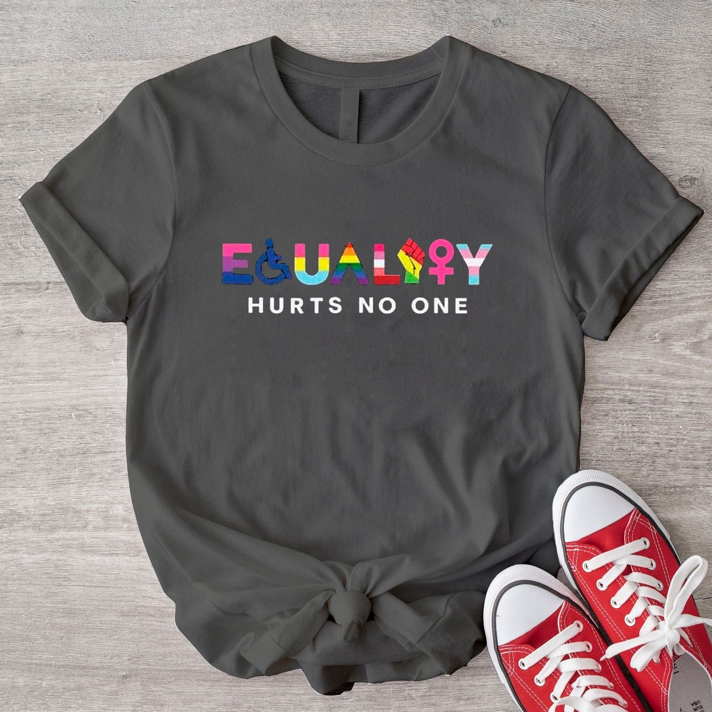 Camiseta LGBT del orgullo gay La igualdad no daña a nadie