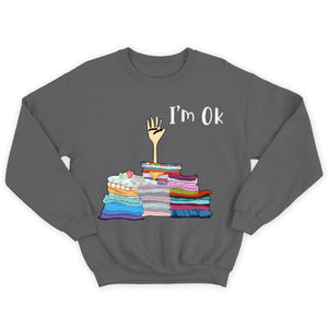 I'm Ok Funny Sewing Long Sleeve Shirts