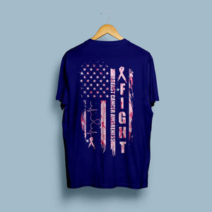 Fight Breast Cancer Flag Shirts