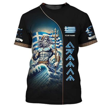 Greece Shirt, Gift For Greece Lover, All Over Printed