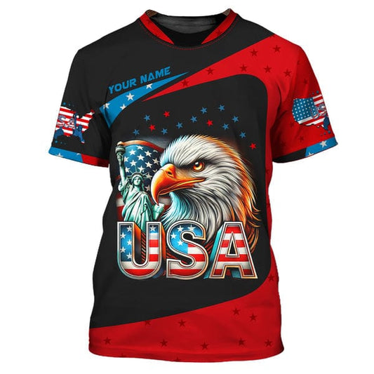 Personalized American Shirt, All Over Printed