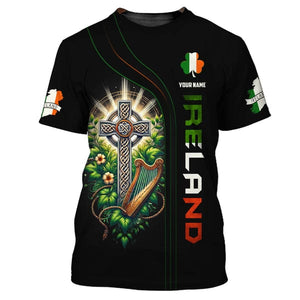 Custom Ireland Shirt, Gift For Ireland Lover, All Over Printed