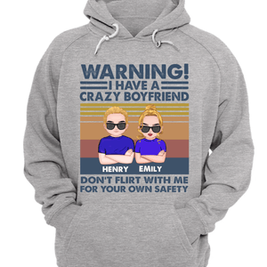 Personalized Couple T-shirt -I Have A Crazy Boy Friend