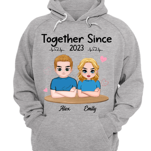 Personalized Couple T-shirt -Together Since Years