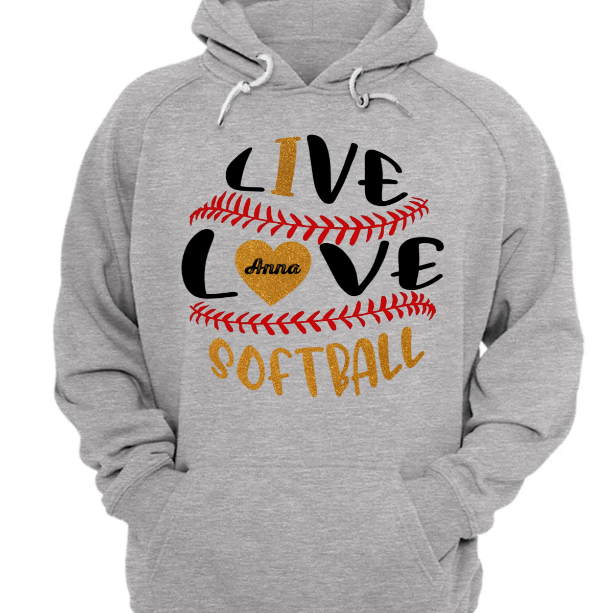 Personalized Ball Shirt -  Live Love Softball