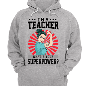 Camiseta personalizada para profesor: Soy profesor: ¿cuál es tu superpoder?