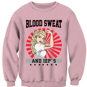 Camiseta personalizada para profesores: Blood Sweet y IEP'S