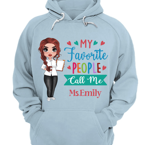 Camiseta personalizada para maestra: Mis personas favoritas me llaman Sra. Maestra