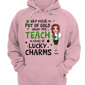 Camiseta personalizada para profesores: ¿quién necesita una olla de oro cuando imparte una clase de amuletos de la suerte?