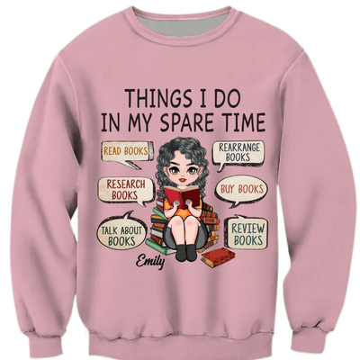 Personalized School T-shirt - Things I Do In My Spare Time