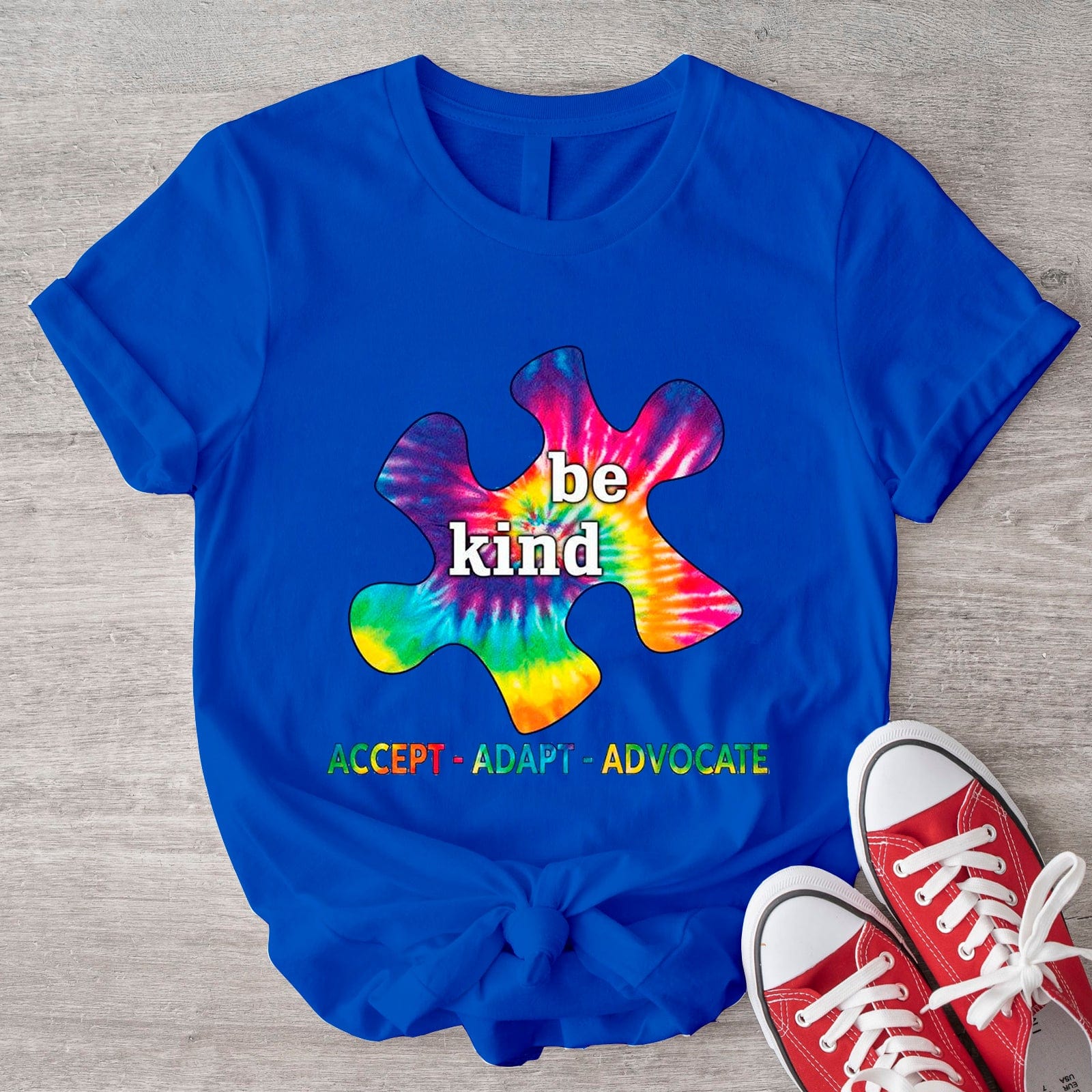 Autism Acceptance Shirt Be Kind Adapt Advocate Puzzle Piece