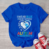 Autism Acceptance Shirt, I Wear Blue For Nephew, Autism Awareness Shirt