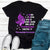 Win Faith Cure Overcome, Fibromyalgia Awareness Shirt, Purple Ribbon Butterfly