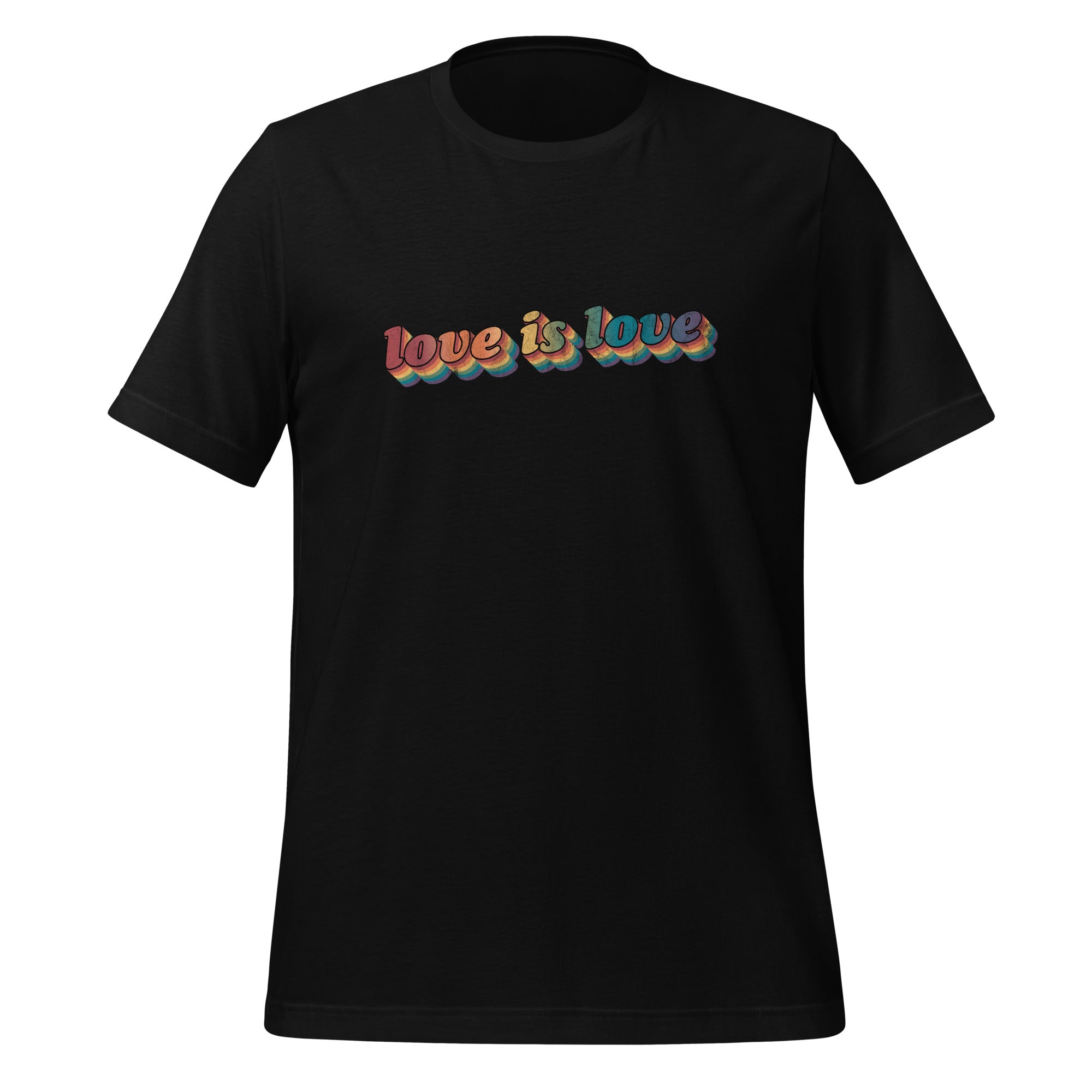 Retro LGBTQ+ Pride T-Shirt - "Love is Love" Vintage Aesthetic Tee