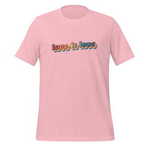 Retro LGBTQ+ Pride T-Shirt - "Love is Love" Vintage Aesthetic Tee