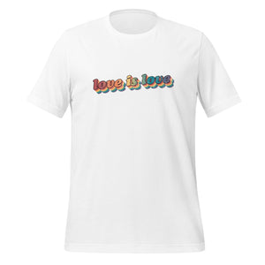 Retro LGBTQ+ Pride T-Shirt - "Love is Love" Vintage Aesthetic Tee