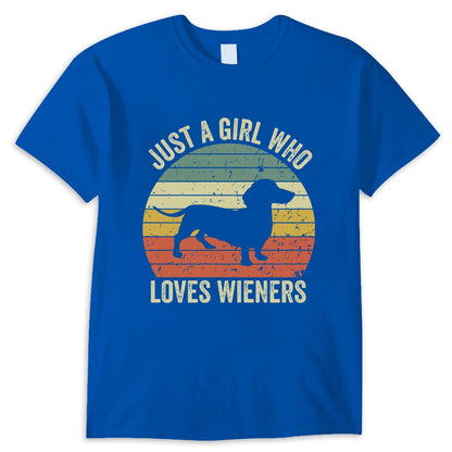 Solo una chica que ama las camisetas de Dachshund de Wieners
