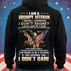 I Am Grumpy Veteran, I Don't Regret Shirts