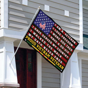 Bandera para casa y jardín de orgullosos veteranos de Vietnam