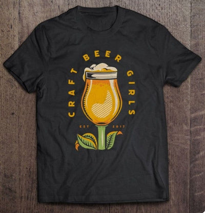 Tulip Glass Craft Beer Girl Shirt