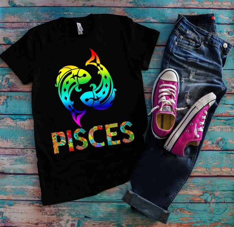 Pisces Multicolor Fish Shirt
