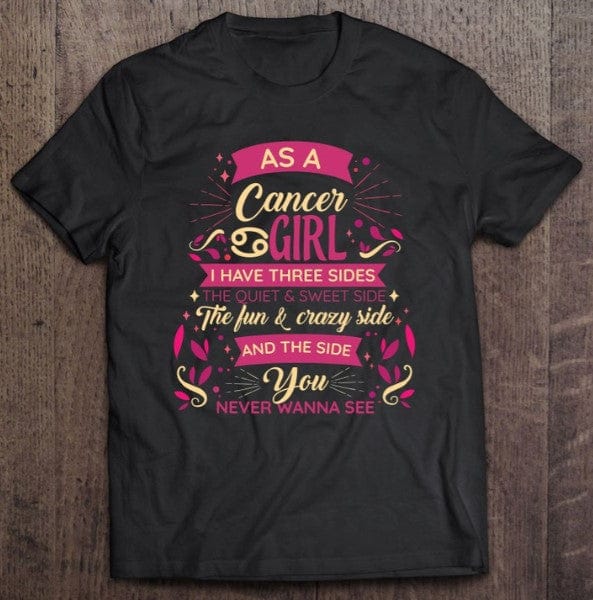 As A Cancer Girl Zodiac Shirt