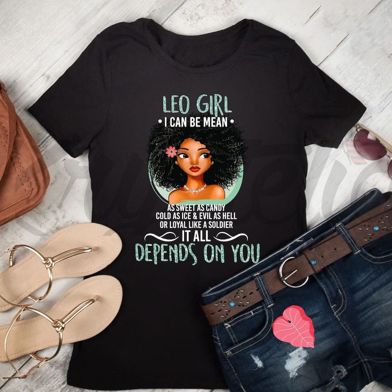 Leo Girl I Can Be Mean Zodiac Shirt