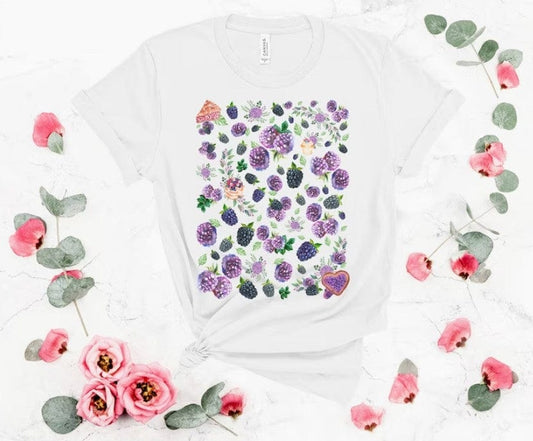 Camisa de la cabaña de moras