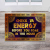 Check Ya Energy - African American Doormat