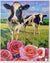 Cow Smelling Of Roses Funny Cow Puzzle Jigsaw Puzzles, Autism Toys For Kids, Adults