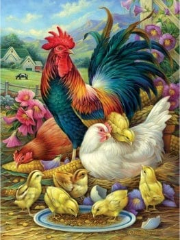 Chickens In Farm Jigsaw Puzzle, Autism Toys For Kids, Adults