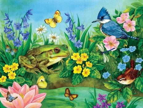 Frog Bird And Butterfly Jigsaw Puzzle, Autism Toys For Kids, Adults, Whimsical Jigsaw Puzzle