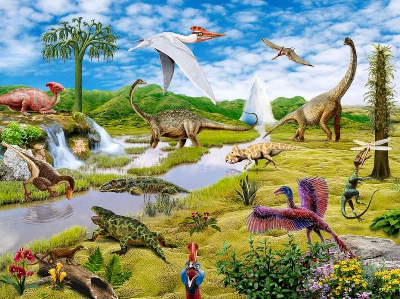 World's Of Dinosaur Jigsaw Puzzle, Whimsical Jigsaw Puzzle, Autism Toys For Kids, Adults