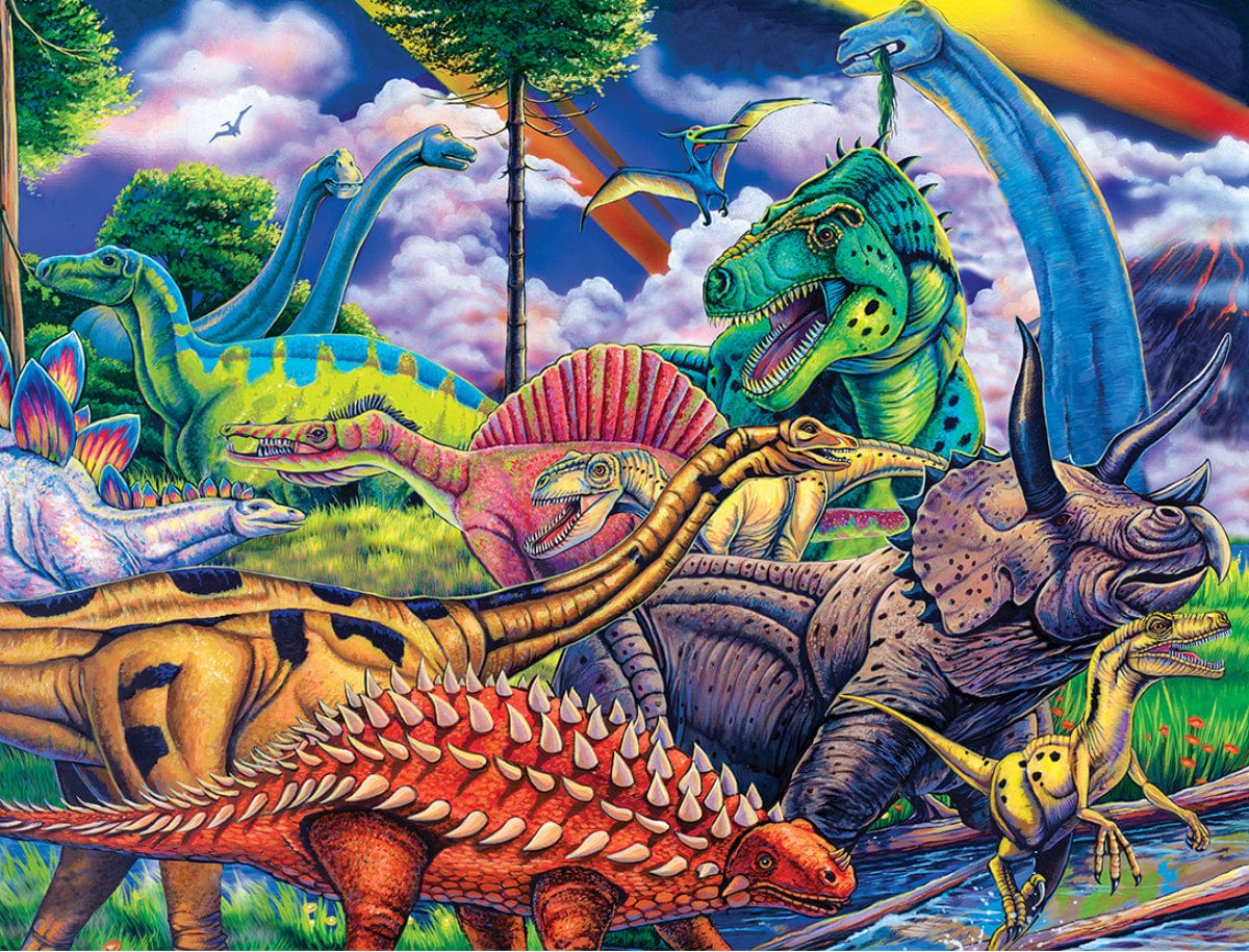 World's Of Dinosaur Jigsaw Puzzle, Whimsical Jigsaw Puzzle, Autism Toys For Kids, Adults