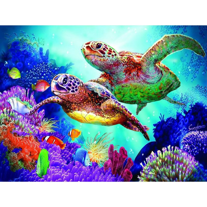 Turtle Guardian Jigsaw Puzzle, Whimsical Jigsaw Puzzle, Autism Toys For Kids, Adults