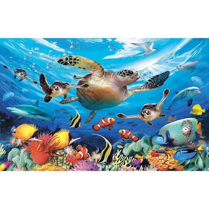 Journey Of The Sea Turtles Jigsaw Puzzle, Autism Toys For Kids, Adults, Whimsical Jigsaw Puzzle