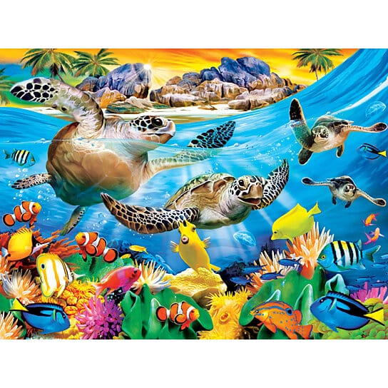 Turtle Guardian Jigsaw Puzzle, Whimsical Jigsaw Puzzle, Autism Toys For Kids, Adults